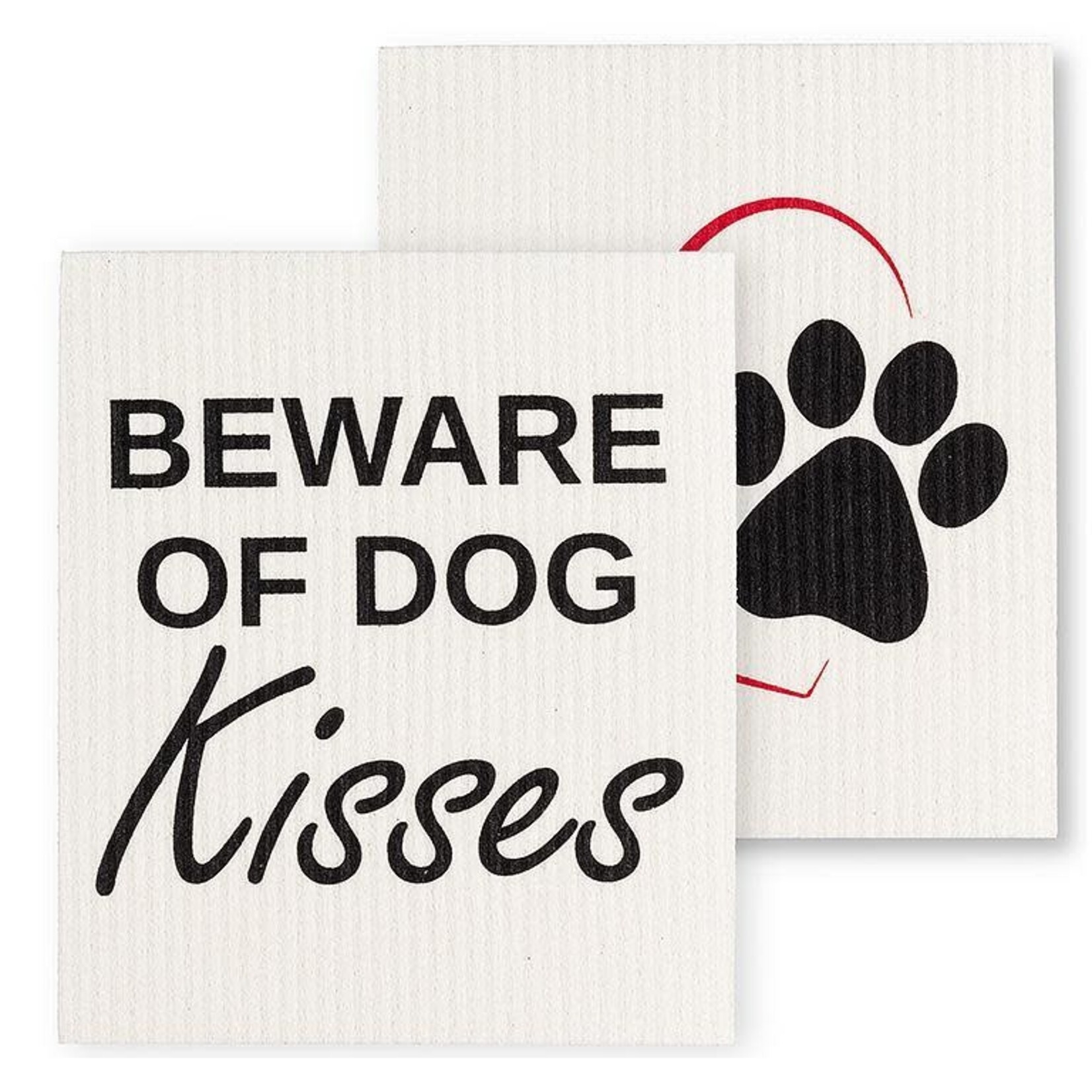 Dog Kisses Dishcloths Set of 2