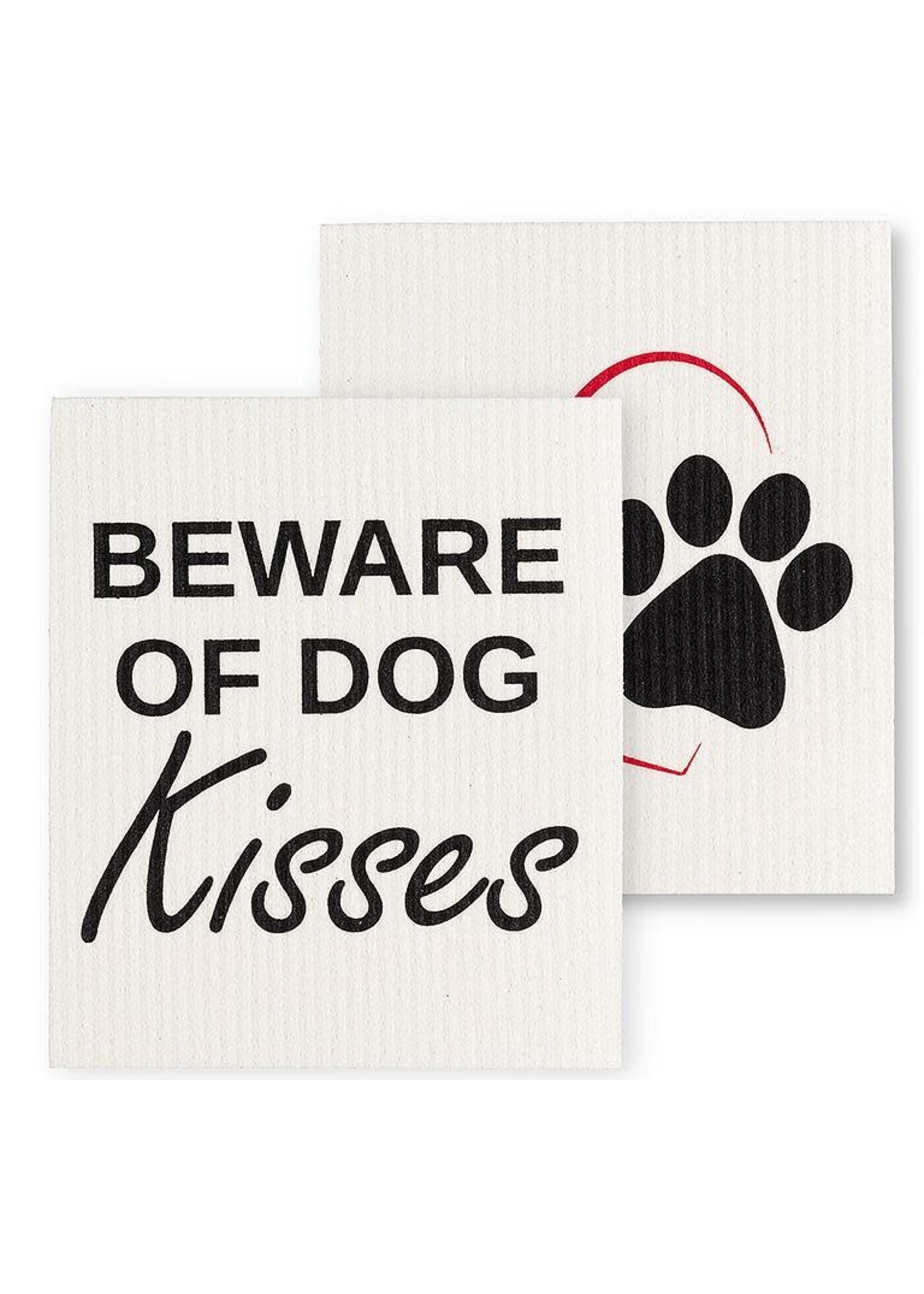 Dog Kisses Dishcloths Set of 2