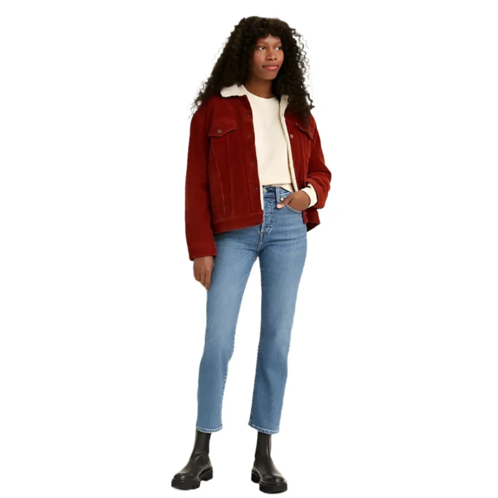 Levi Strauss Canada Wedgie Straight jeans in Summer Love in the Mist.