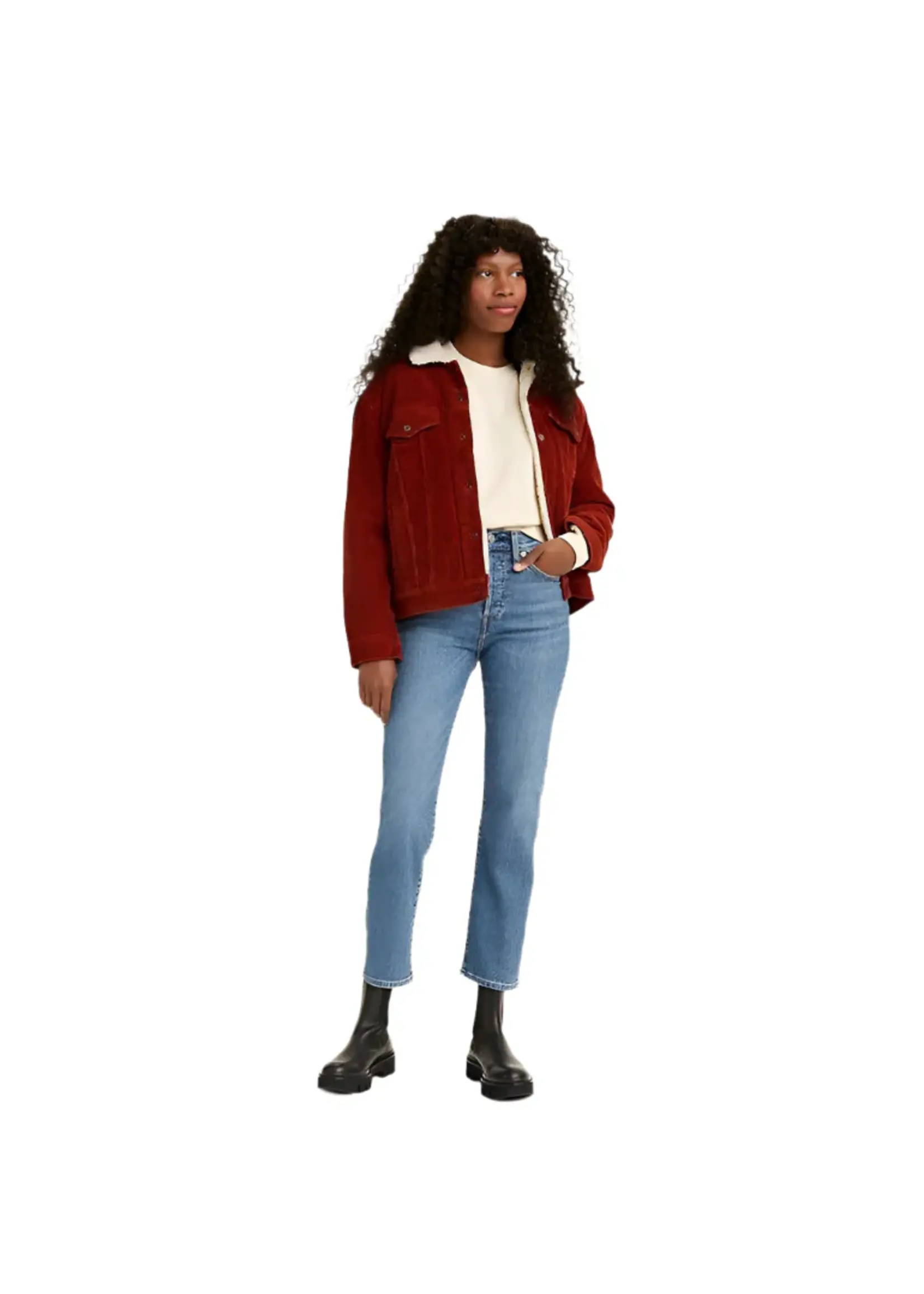 Levi Strauss Canada Wedgie Straight jeans in Summer Love in the Mist.