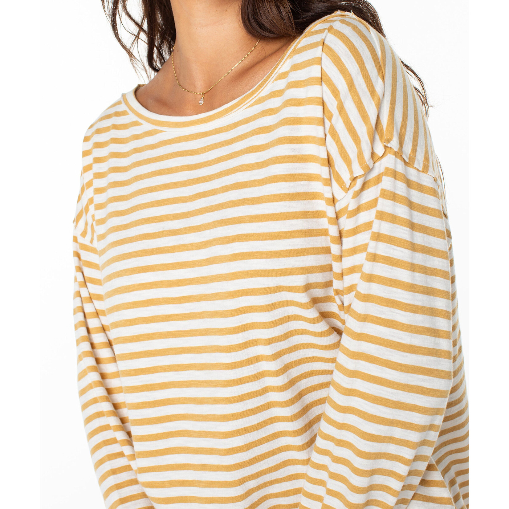 Roxy Good Vibes Striped Long Sleeve T-Shirt
