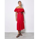 Apricot Clothing Broderie Bardot Eyelet Maxi Dress