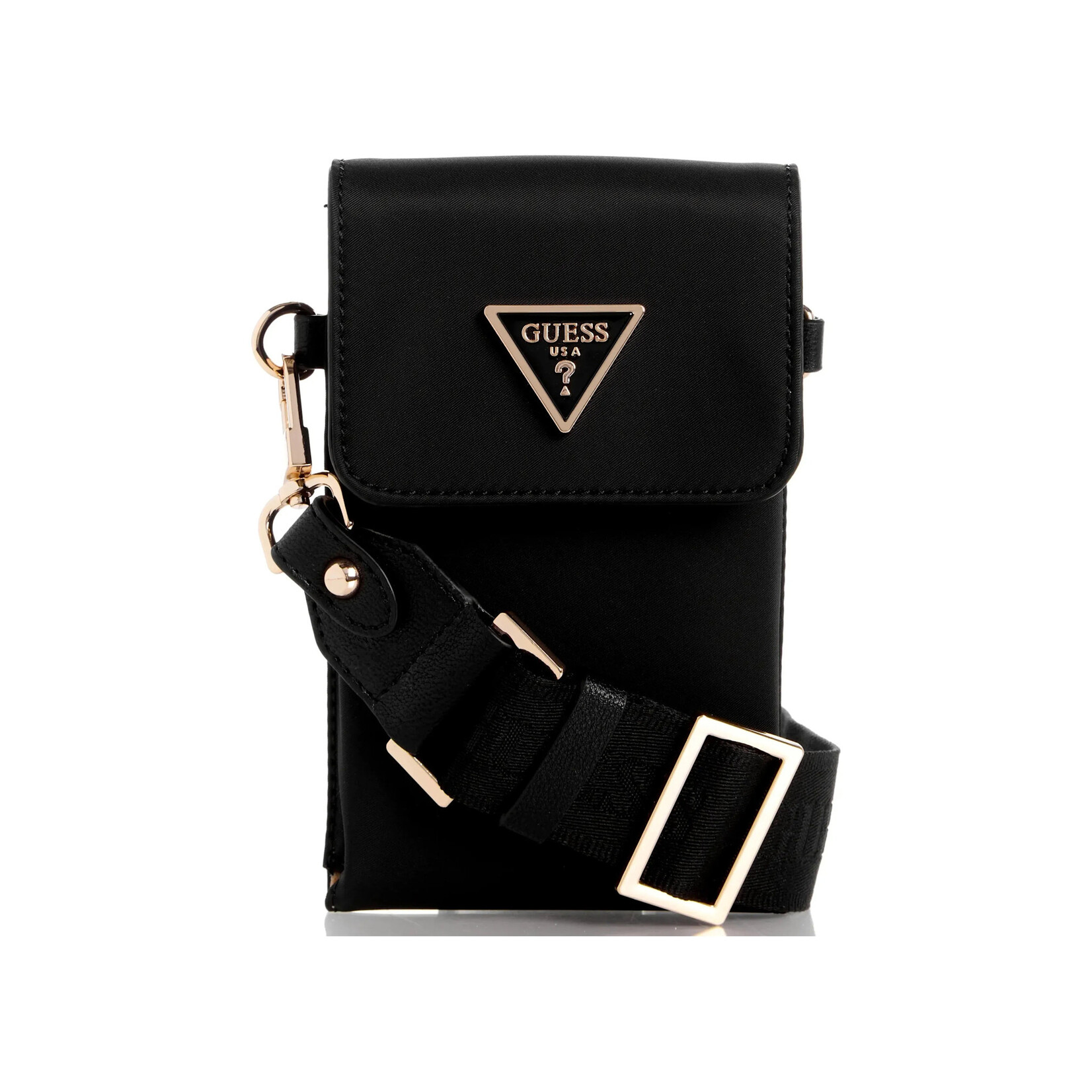 Guess Latona Flap Chit-Chat Purse - Black