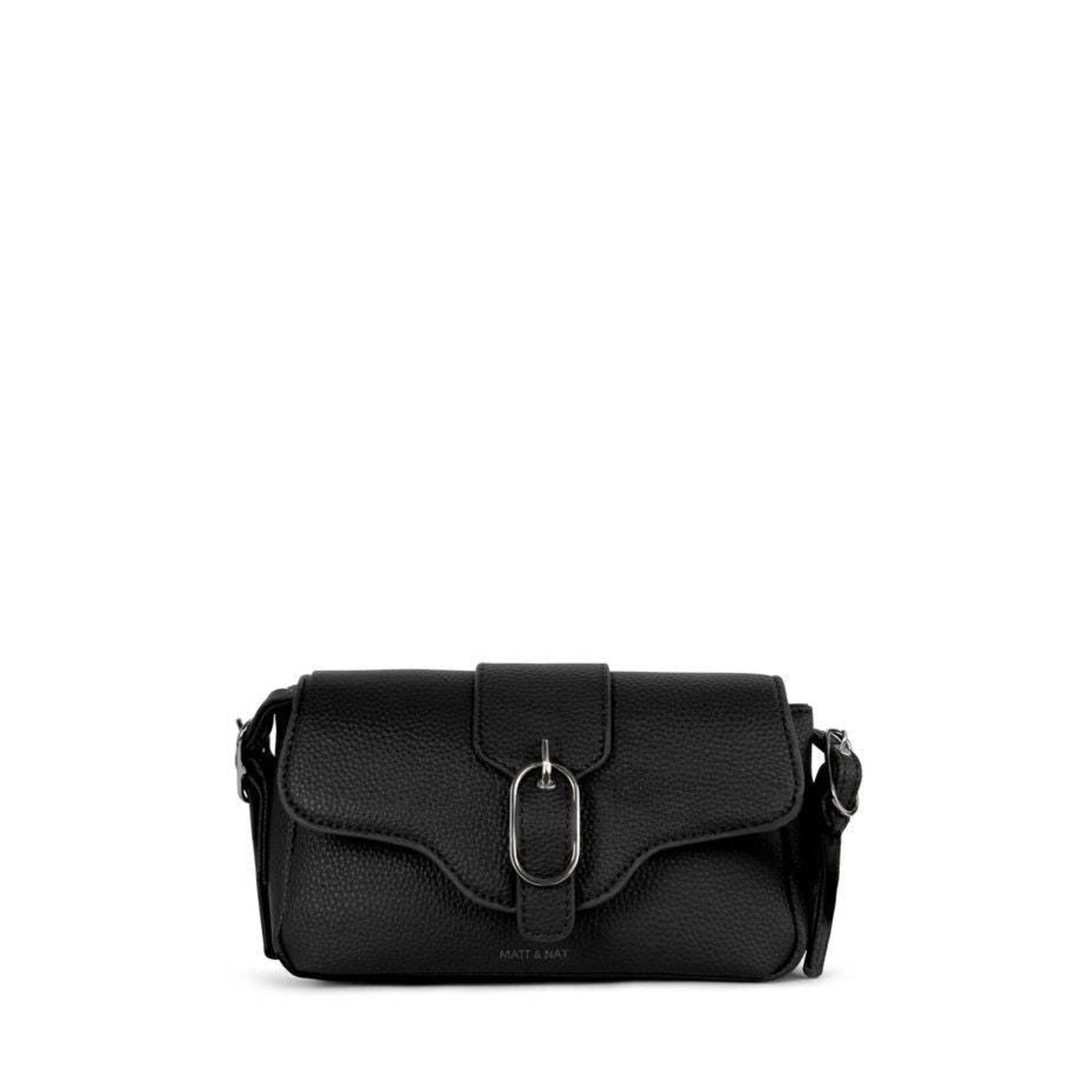 Matt & Nat Isabelle Small Crossbody Bag - Black - Grain Collection