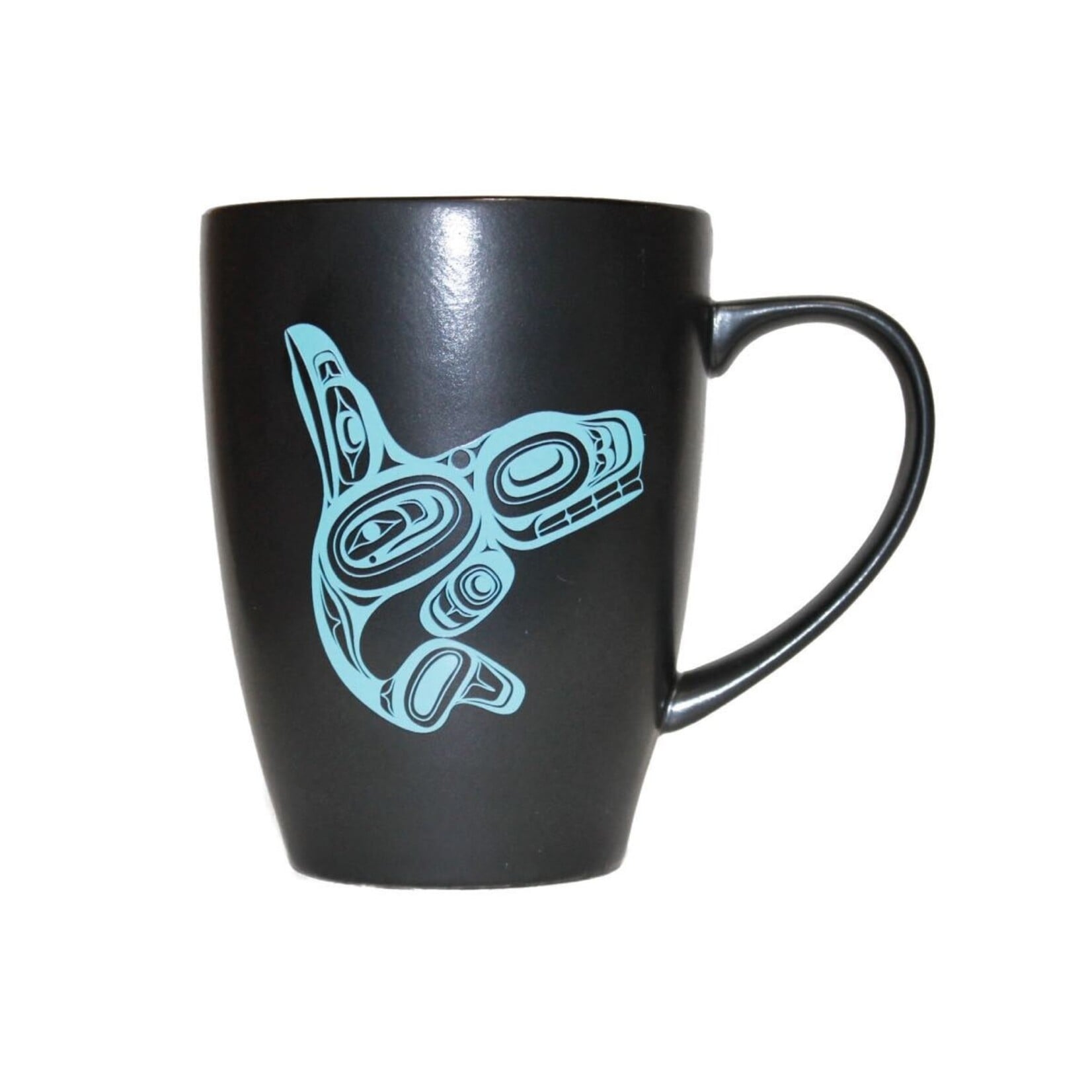 Black Mug - Whaly by Ernest Swanson