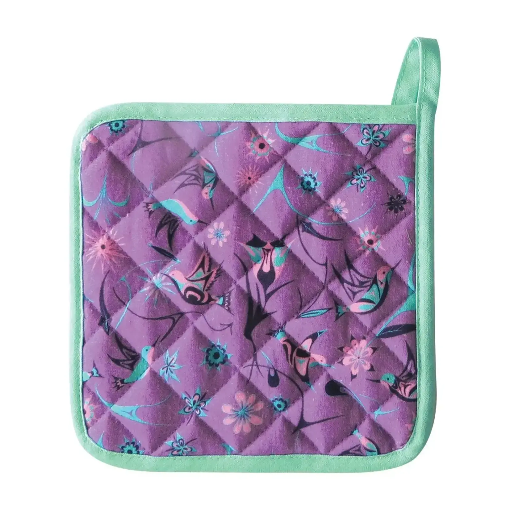 Cotton Potholder - Hummingbird
