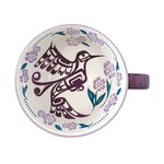 Porcelain Art Mug - Purple Hummingbird