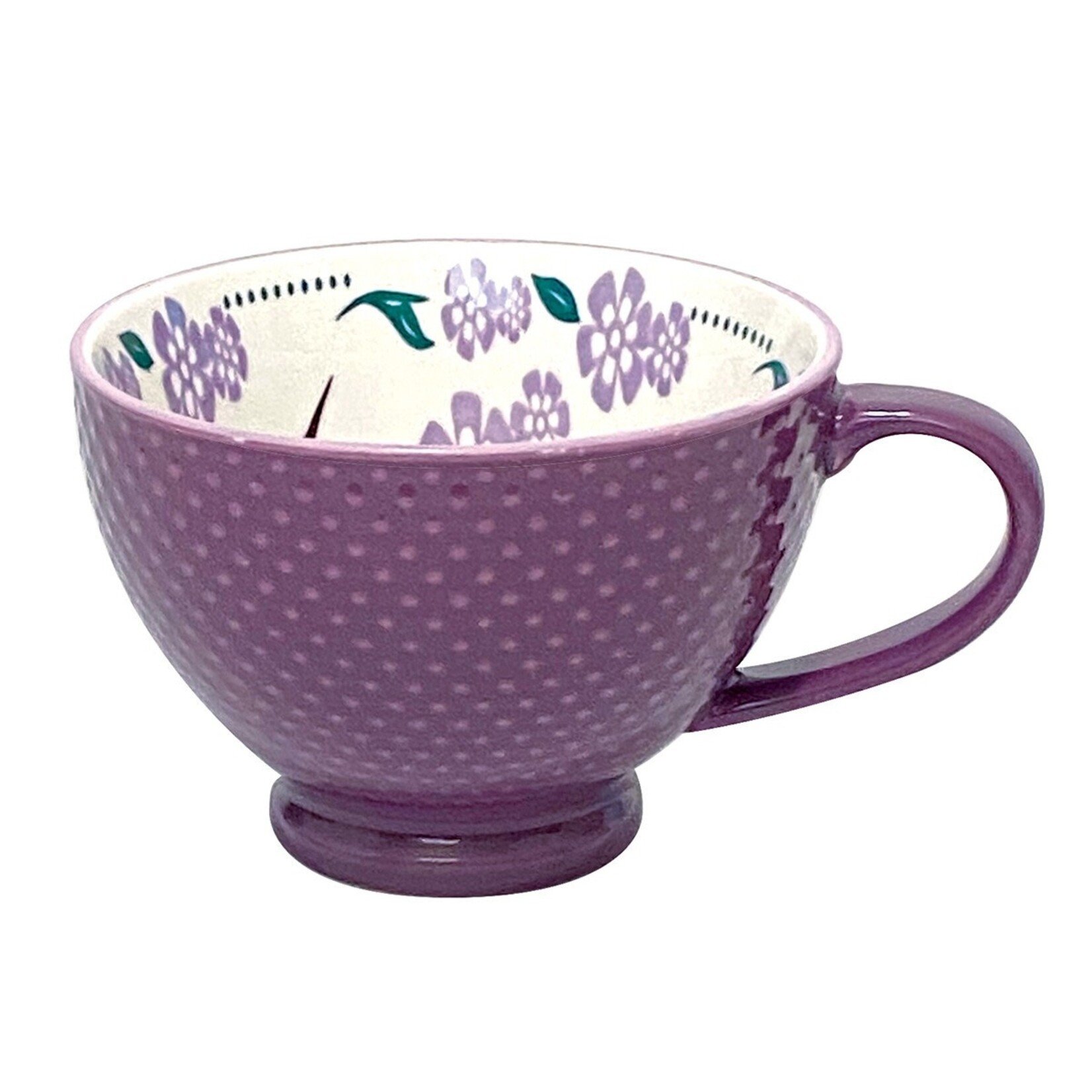 Porcelain Art Mug - Purple Hummingbird