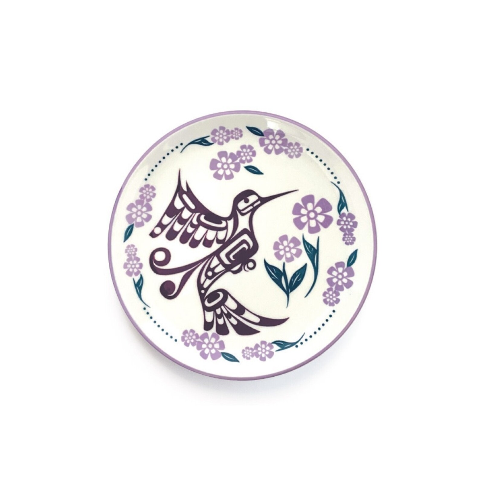Porcelain Art Plate - Hummingbird by Francis Dick