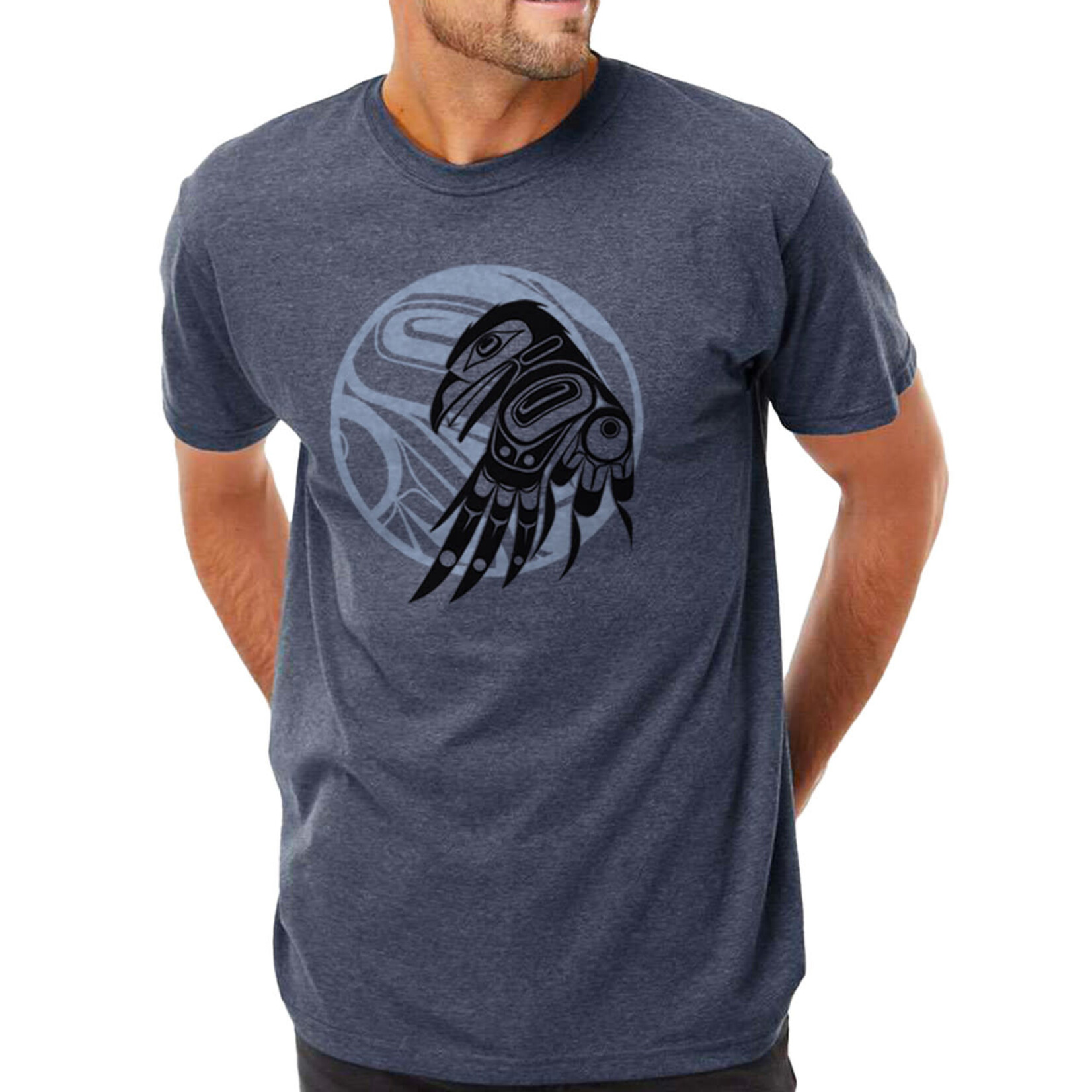 Native Northwest T-Shirt - Raven Moon by Allan Weir