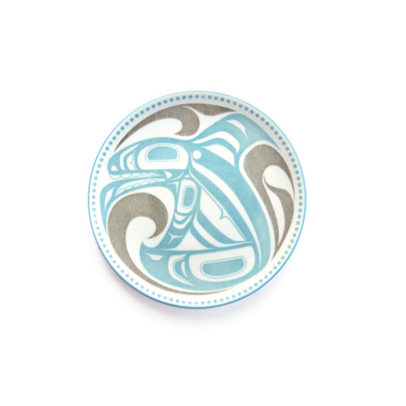 Native Northwest Porcelain Art Plate - Killer Whale by Trevor Angus