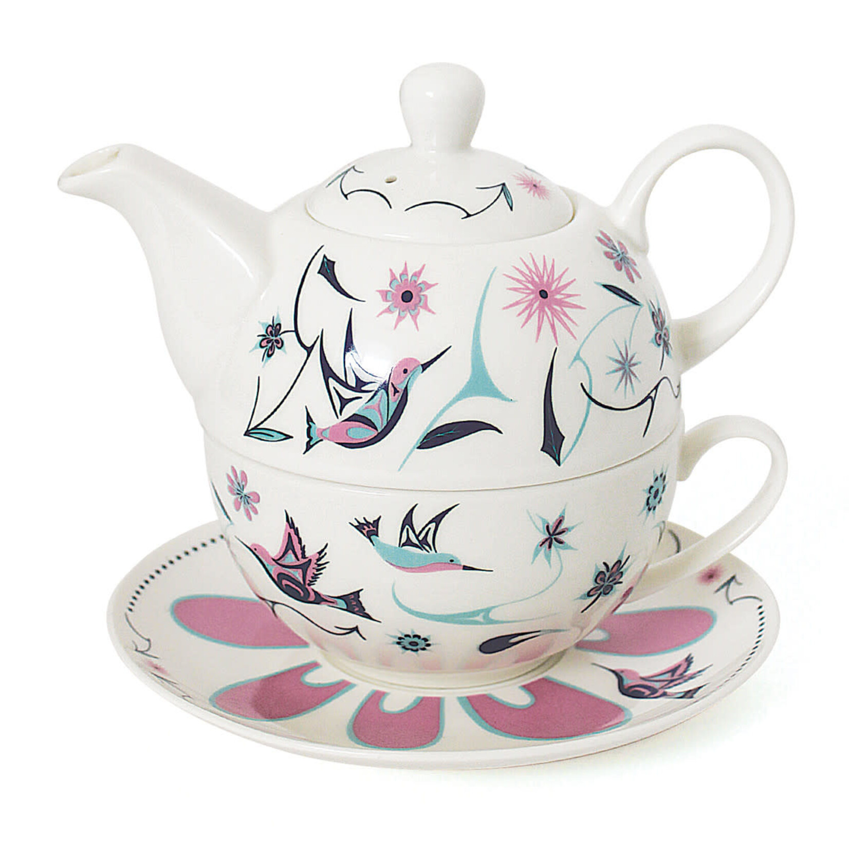 Native Northwest Tea For One Set - Hummingbirds