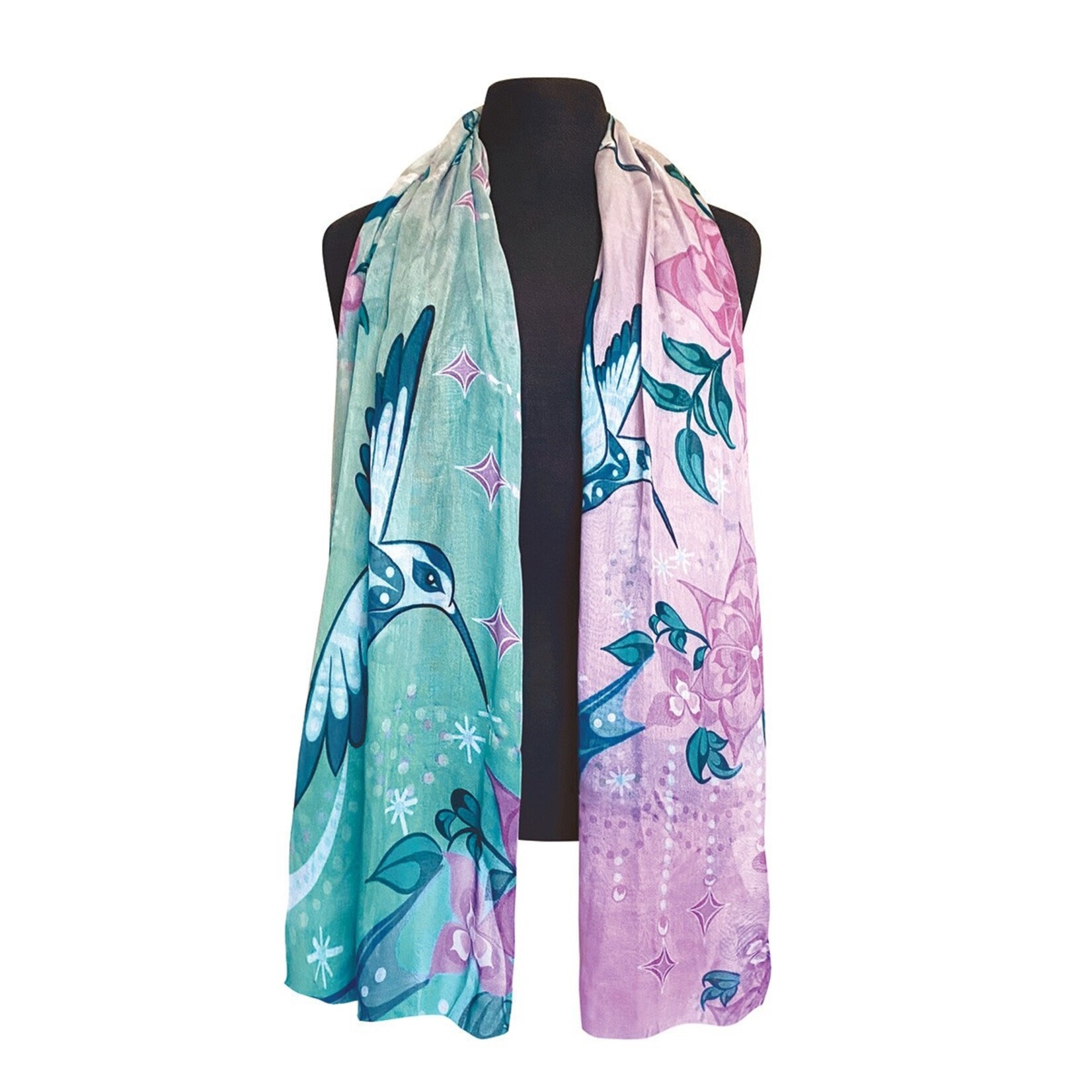 Native Northwest Signature Scarf - Hummingbird by Deanna Samuel
