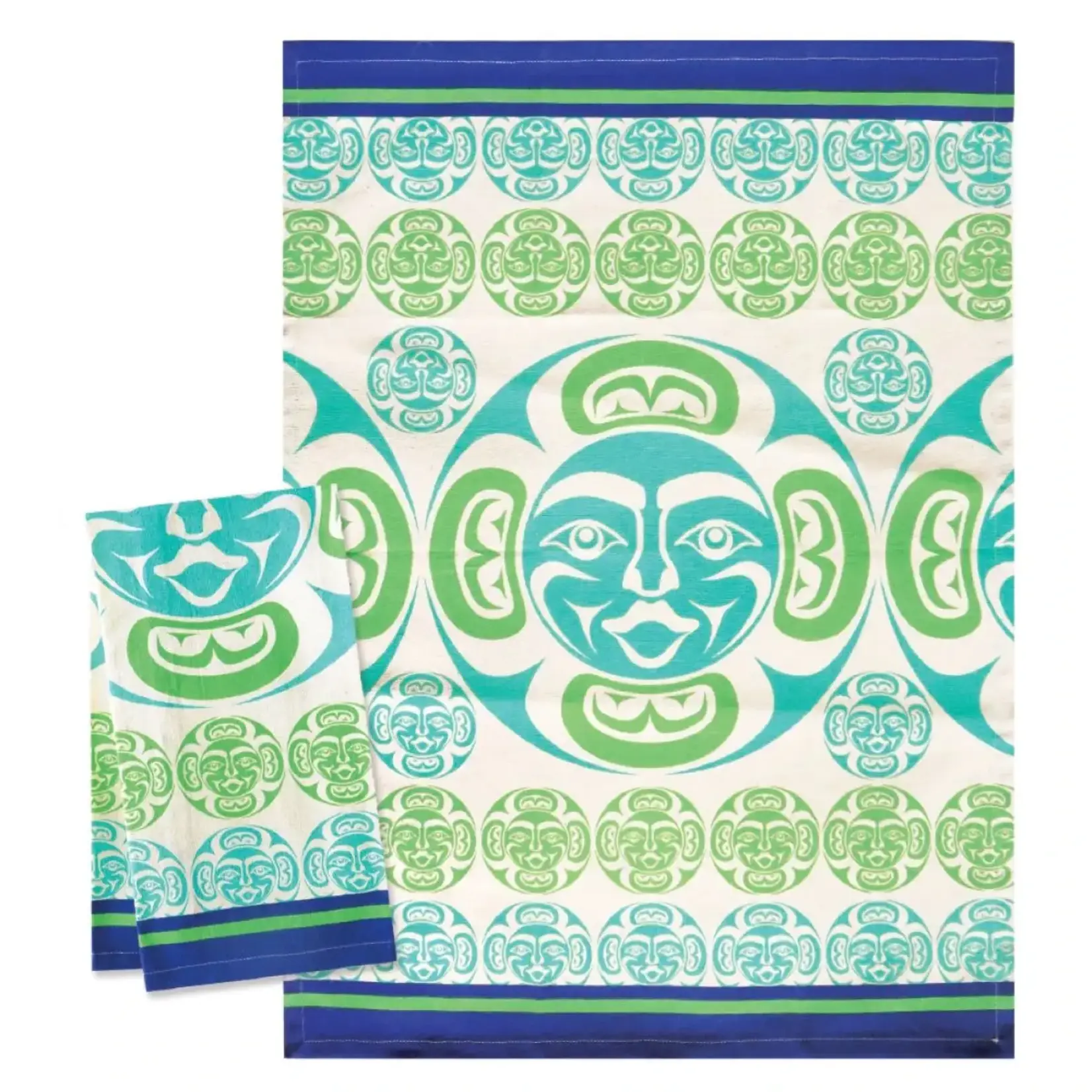 Native Northwest Printed Tea Towel - Moon