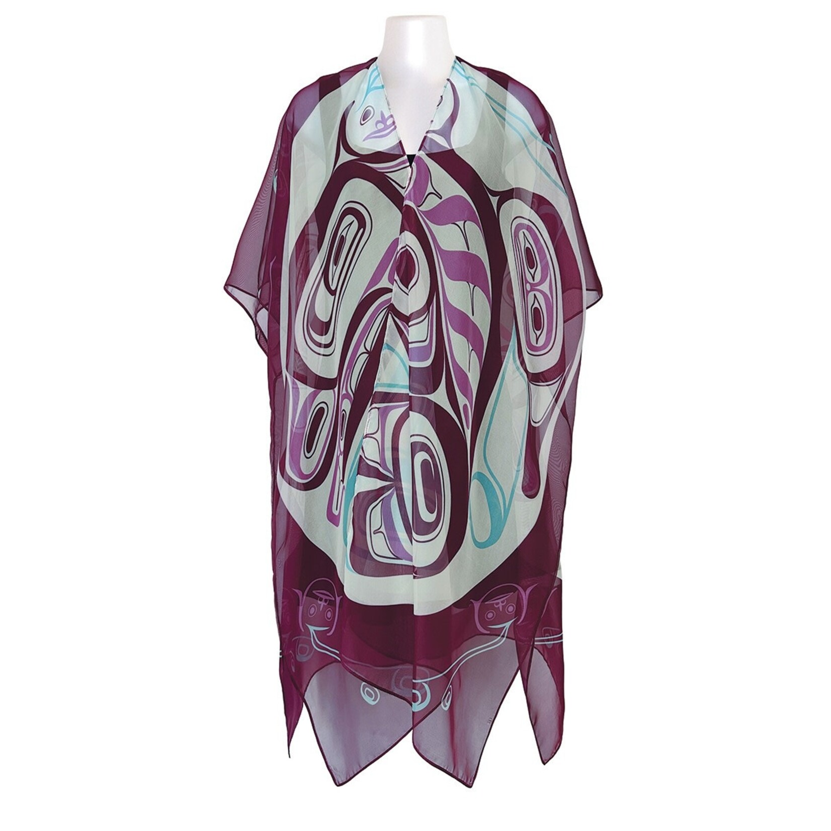 Sheer Fashion Wrap - Swimming Into Consciousness by Morgan Asoyuf