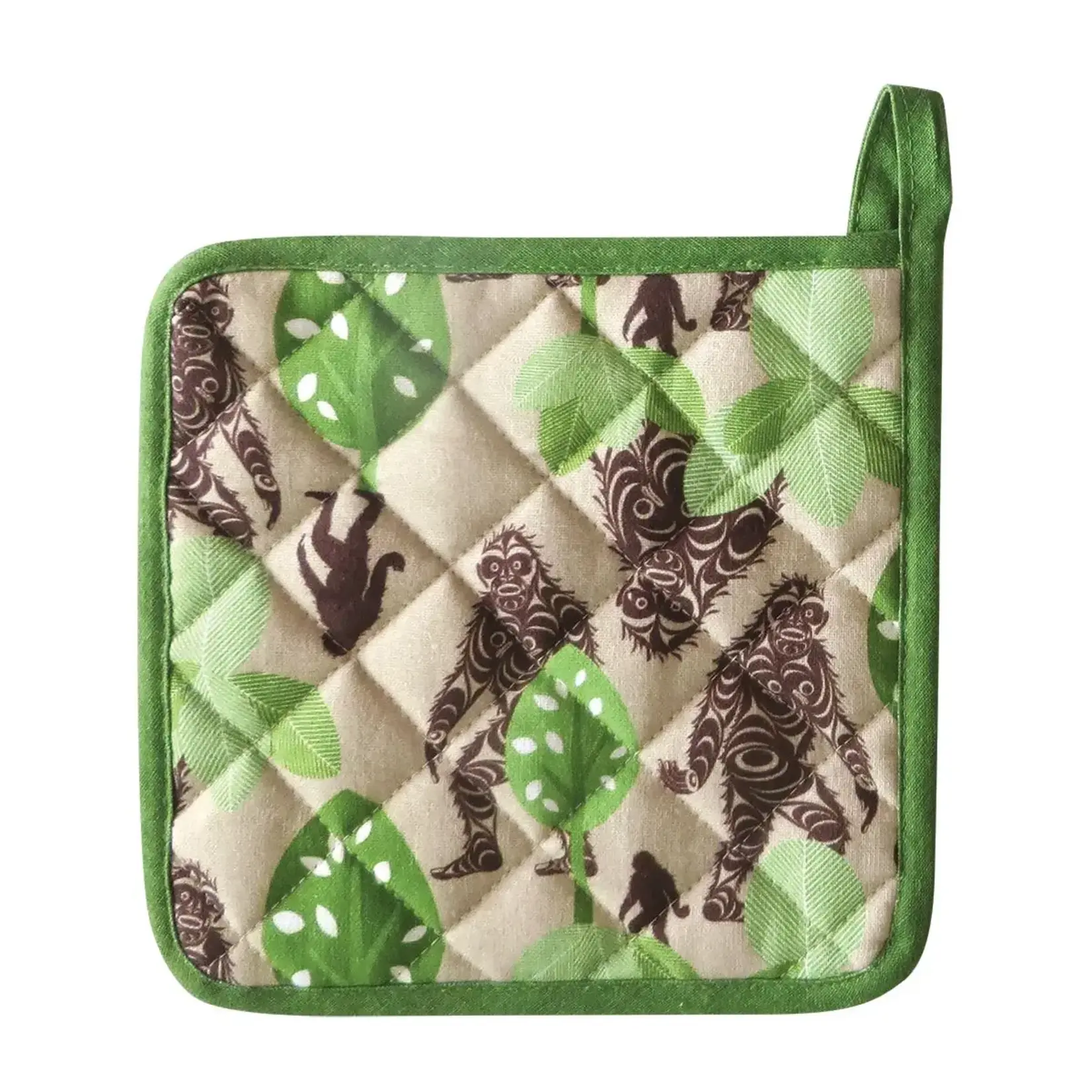 Native Northwest Cotton Potholder - Sasquatch