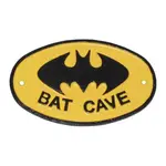 Cast Iron Bat Cave Plaque