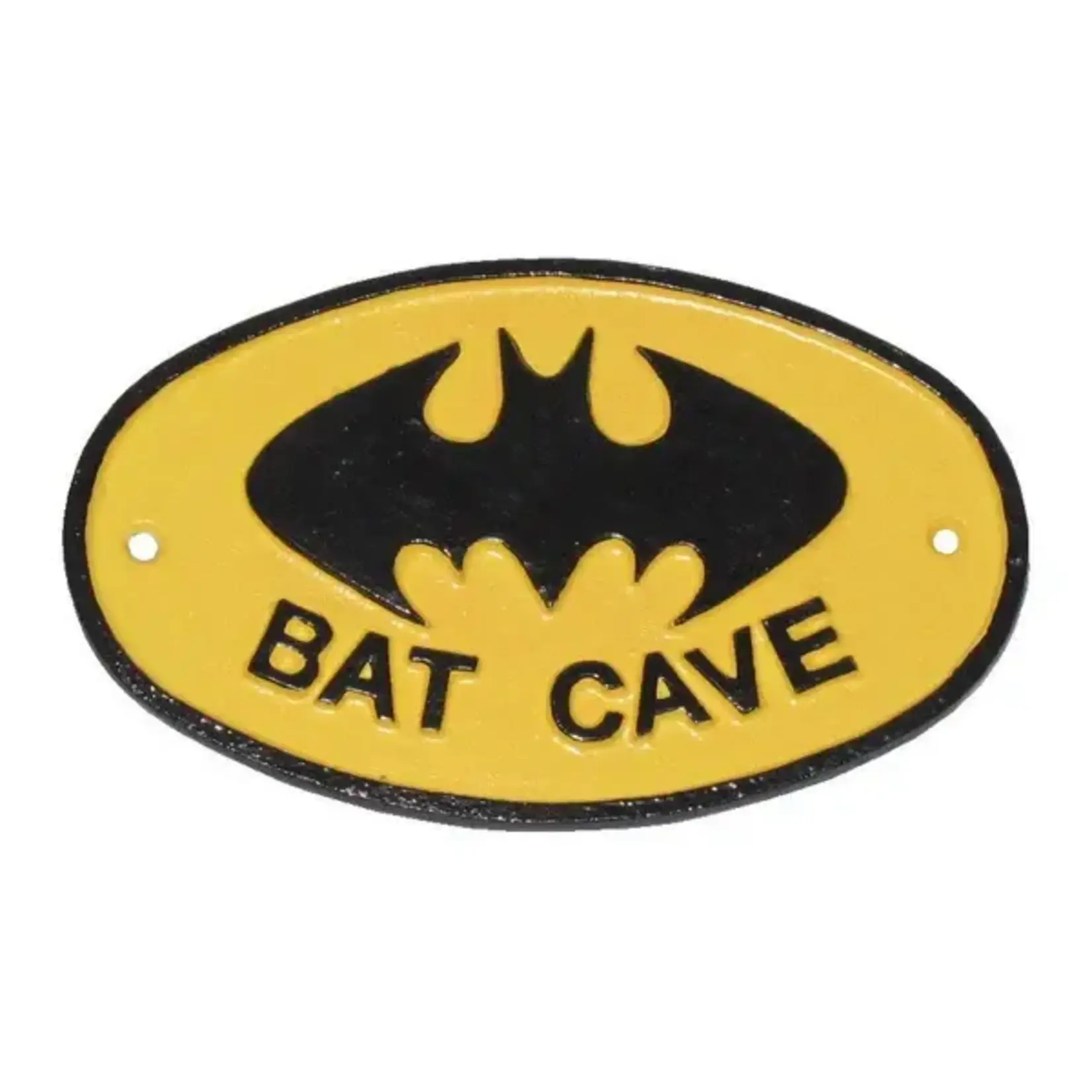 Cast Iron Bat Cave Plaque