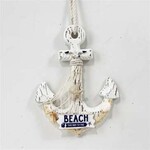 White Wooden Rustic Hanging Anchor