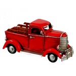 Red Metal Pickup Truck