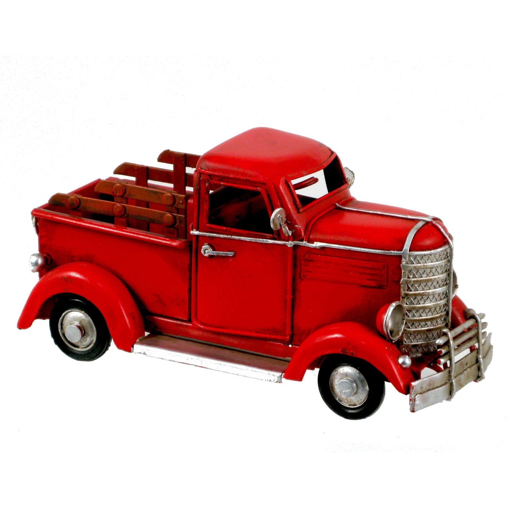 Red Metal Pickup Truck
