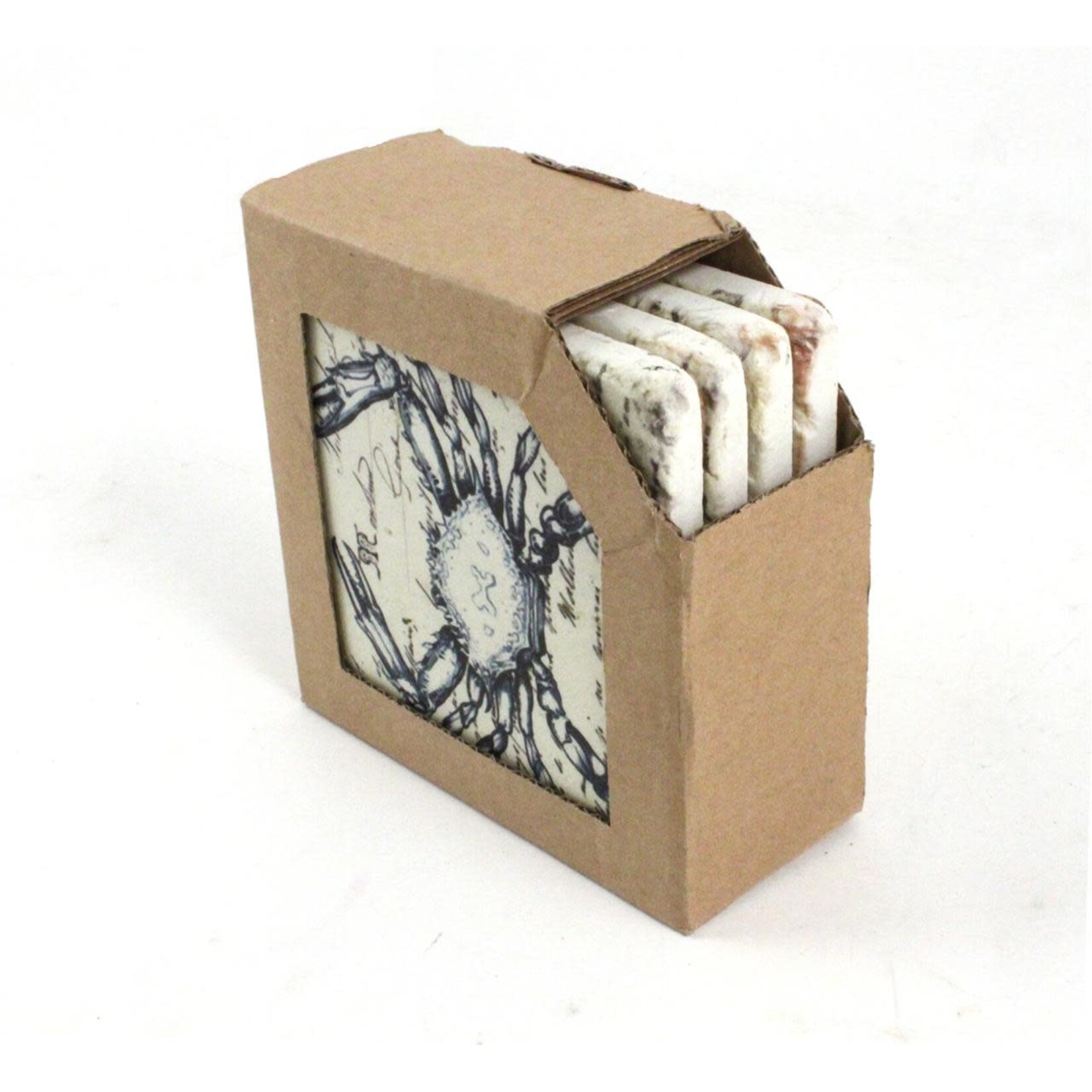 Square Marine Resin Coaster - Set of 4