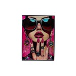 Lacquer Woman with Jewel Wall Art
