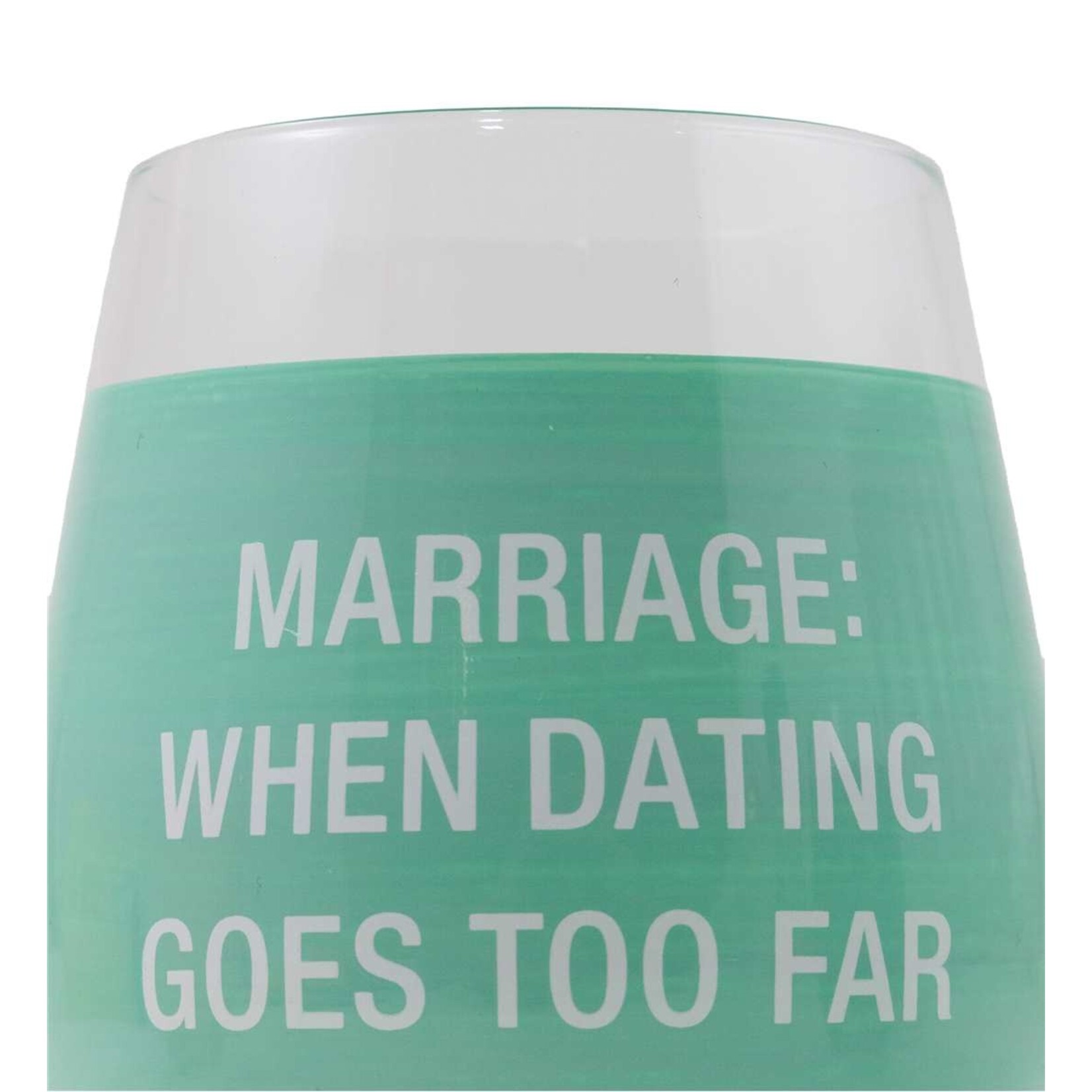 Stemless Message Wine Glass (Assorted)