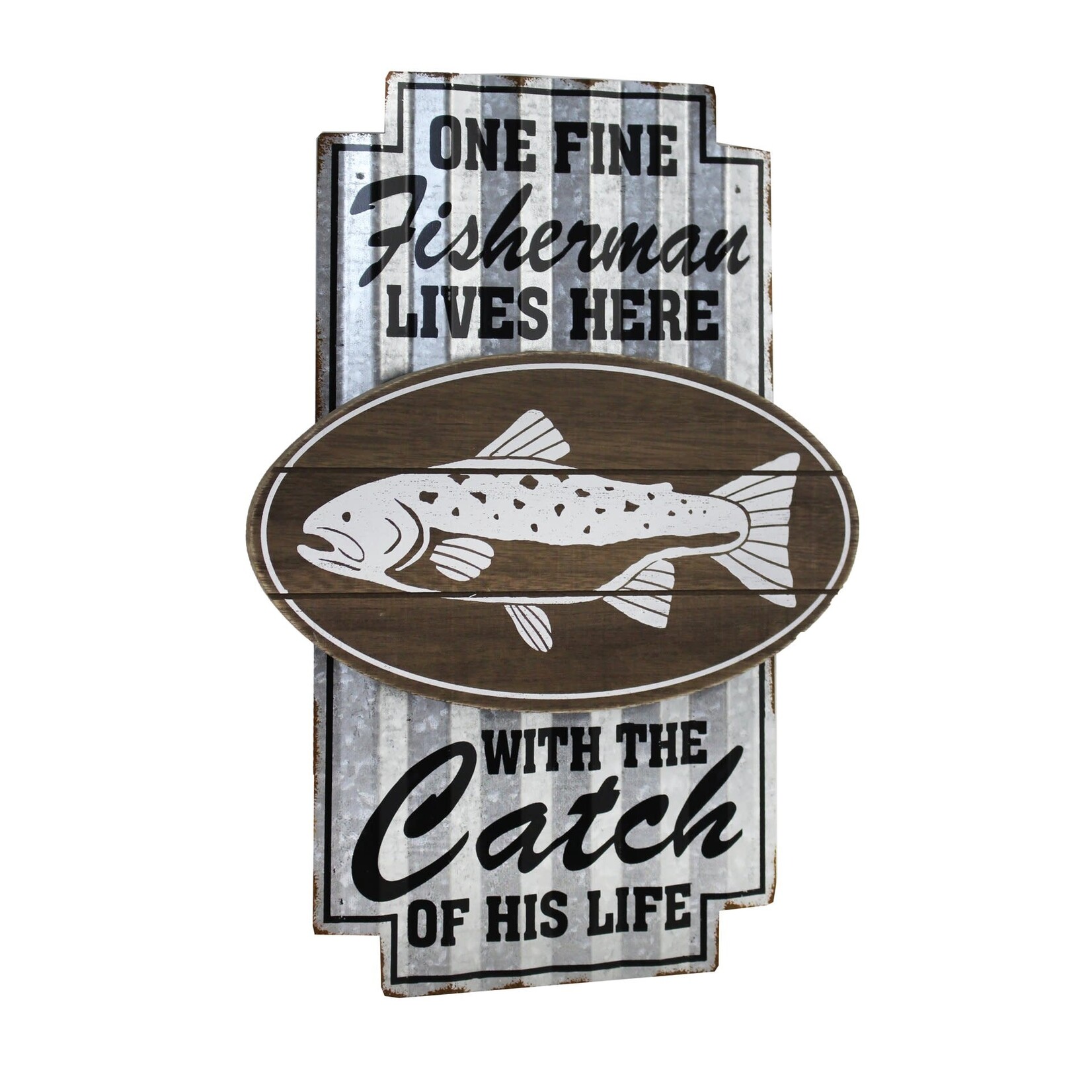 One Fine Fisherman Decorative Plaque