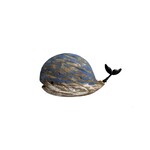 Wooden Blue Whale Table Décor