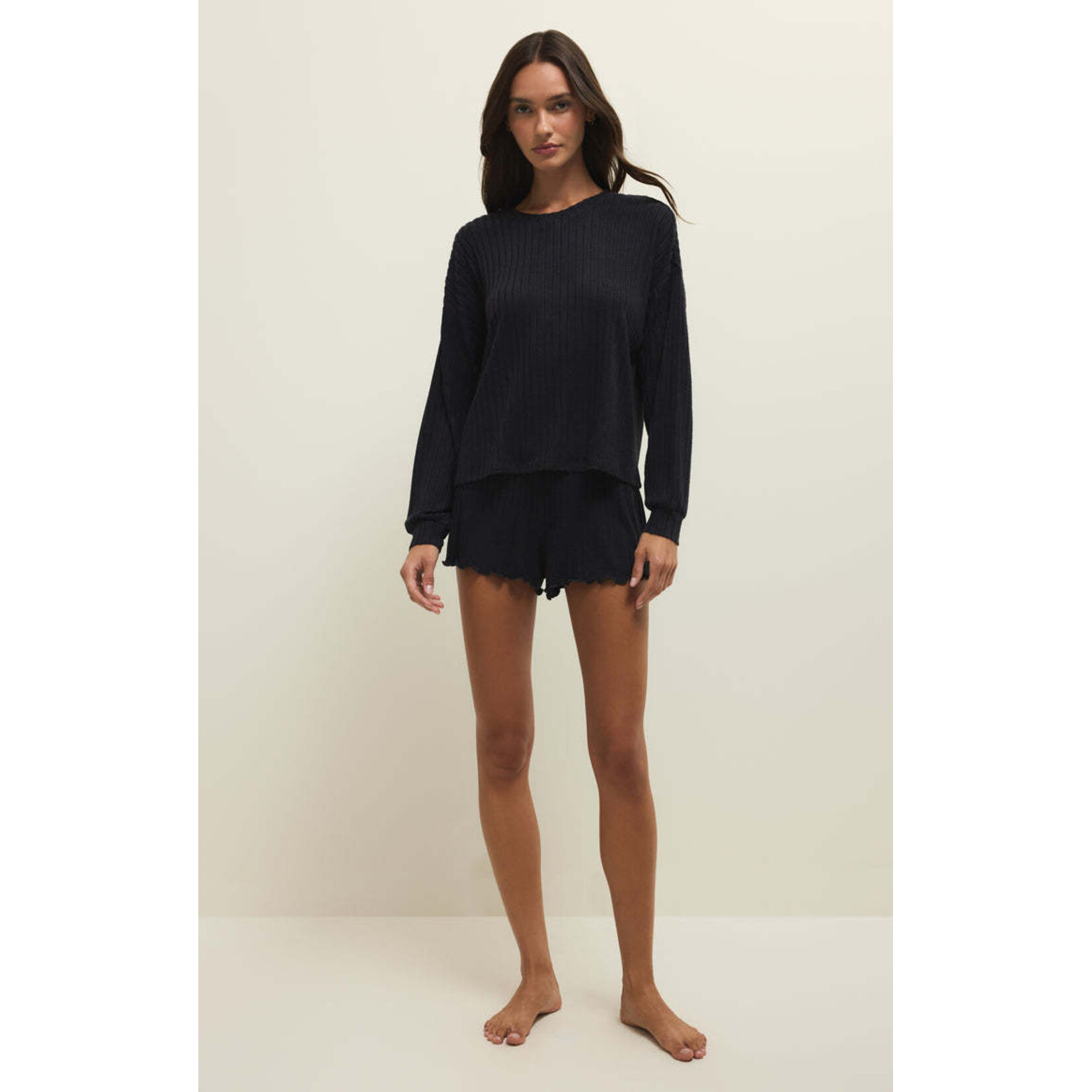 Z Supply Dawn Smocked Rib Shorts
