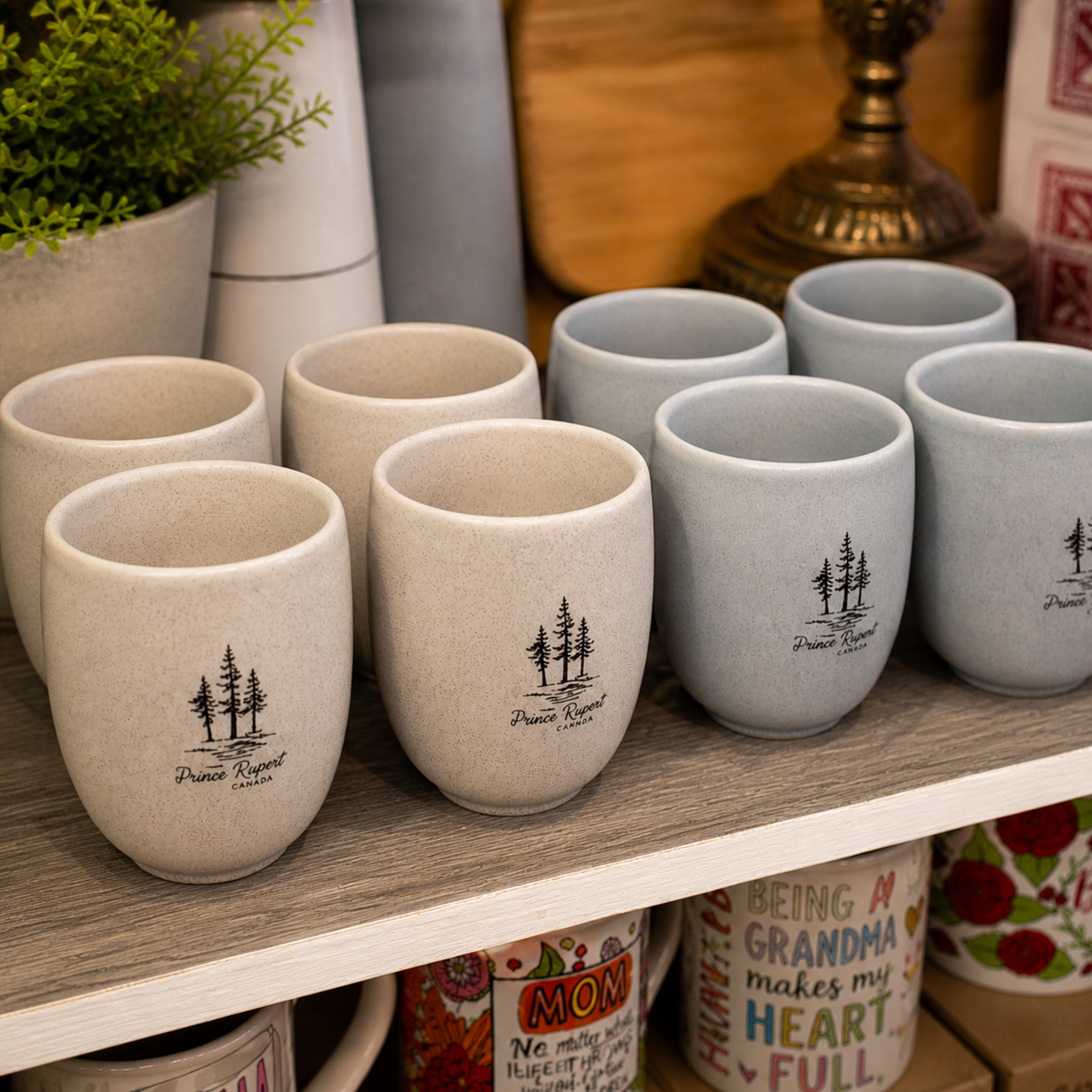 Prince Rupert Uneven Rim Matte Reactive Glaze Handleless Mug