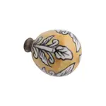 Yellow Decorative Ceramic Drawer Knob