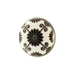 Black & White Ceramic Drawer Knob