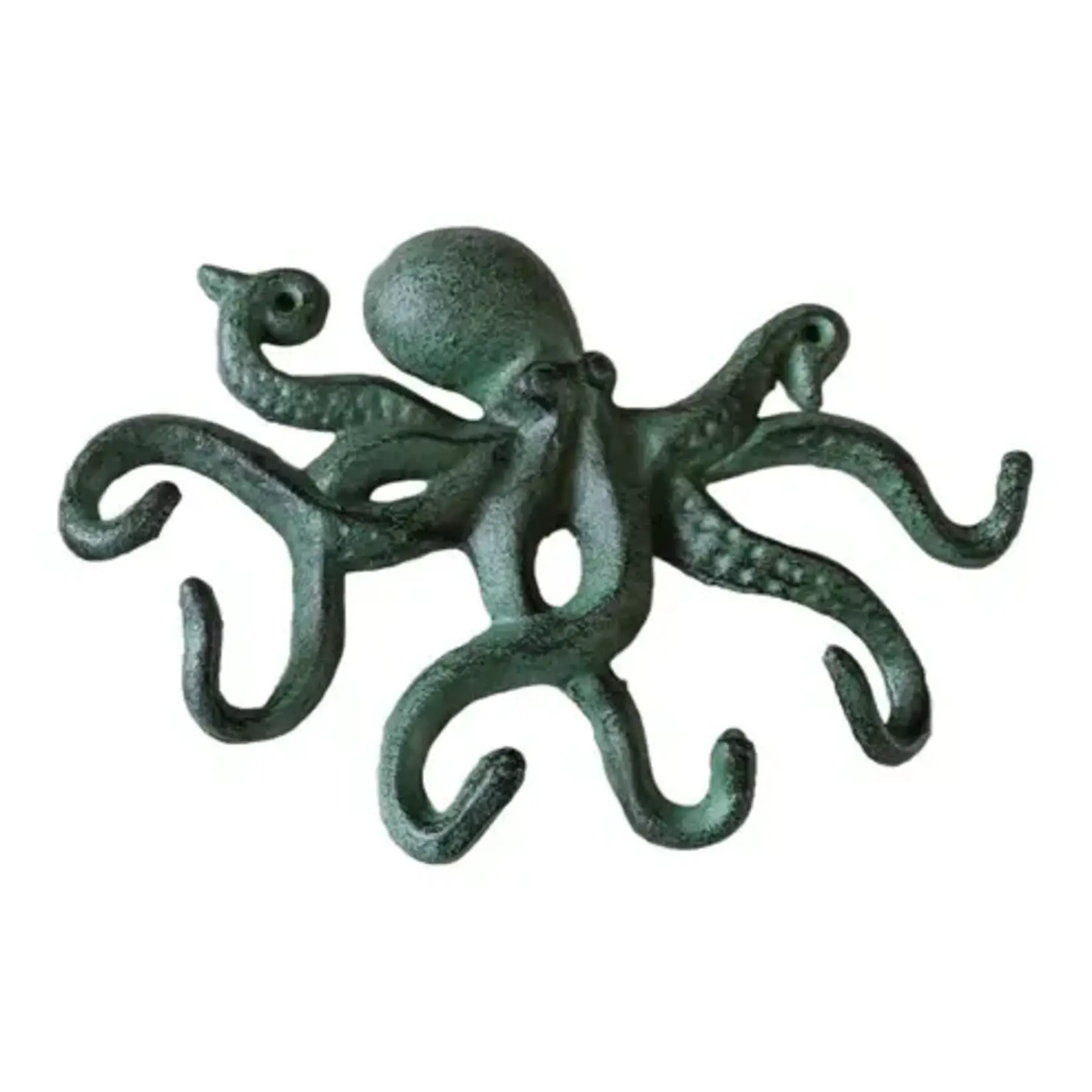Decorative Octopus Hook - Antique Green