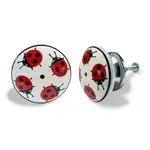 Ceramic Ladybugs Decorative Knob