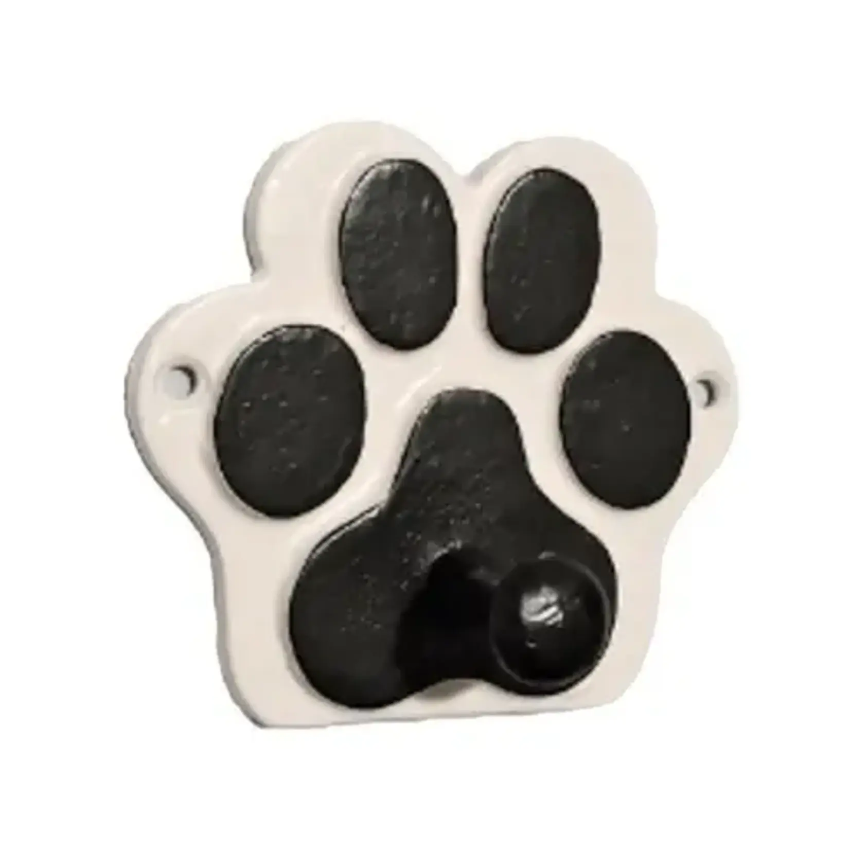 White & Black Paw Hook 4"