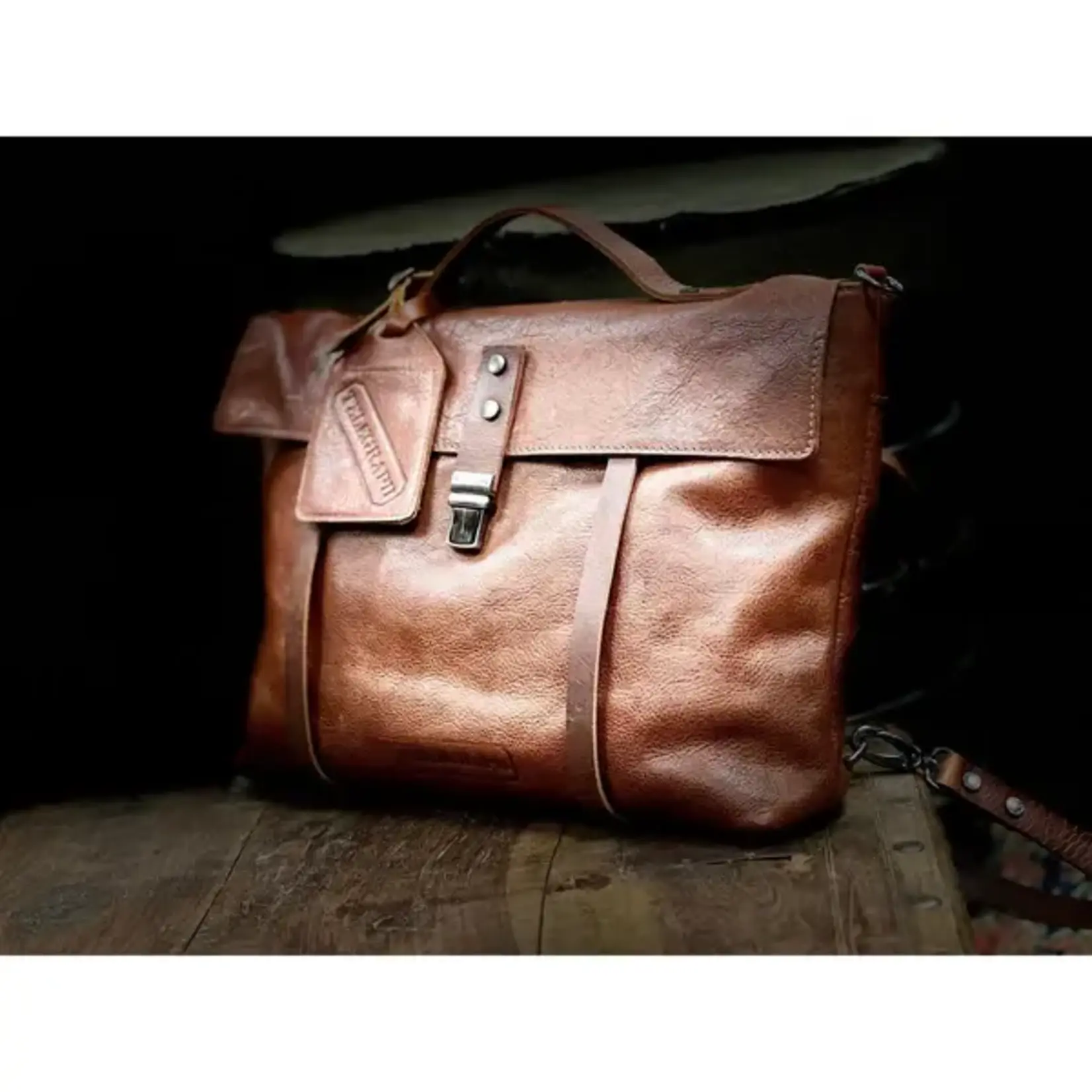 Telegraph Full Grain Leather 3-in-1 Convertible Briefcase