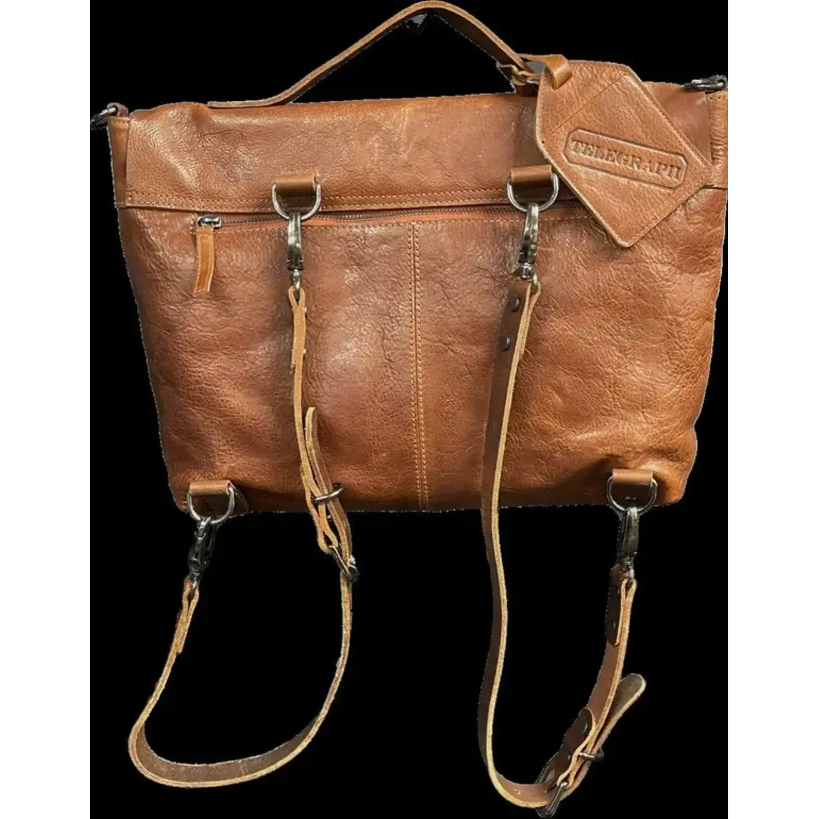 Telegraph Full Grain Leather 3-in-1 Convertible Briefcase