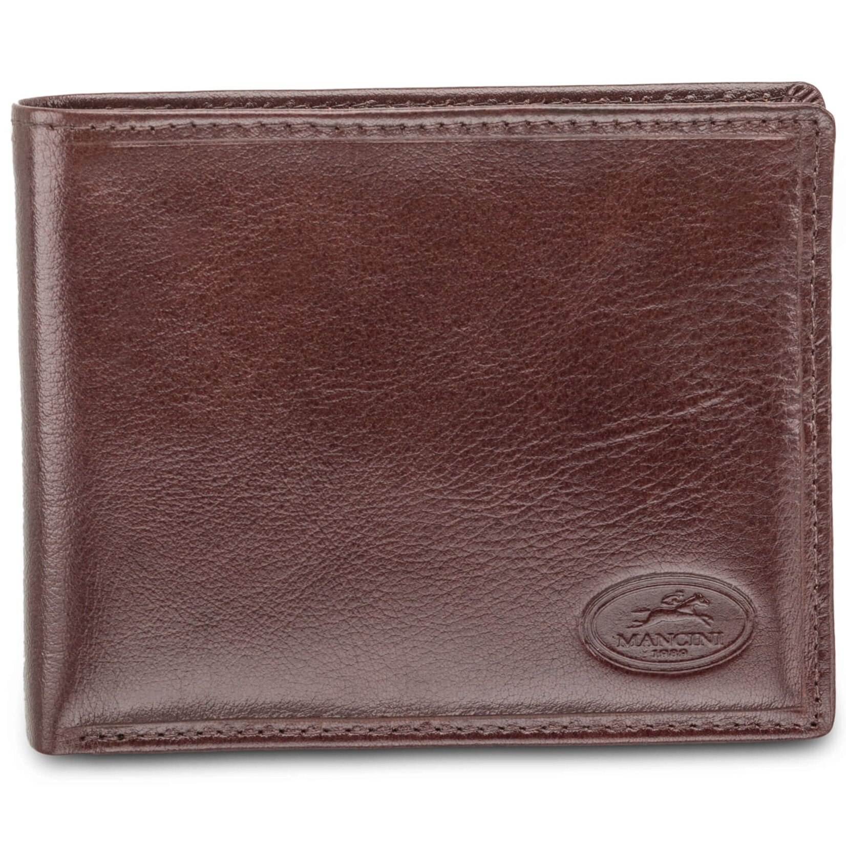 Men's RFID Secure Leather Slimfold Wallet with Removable Passcase