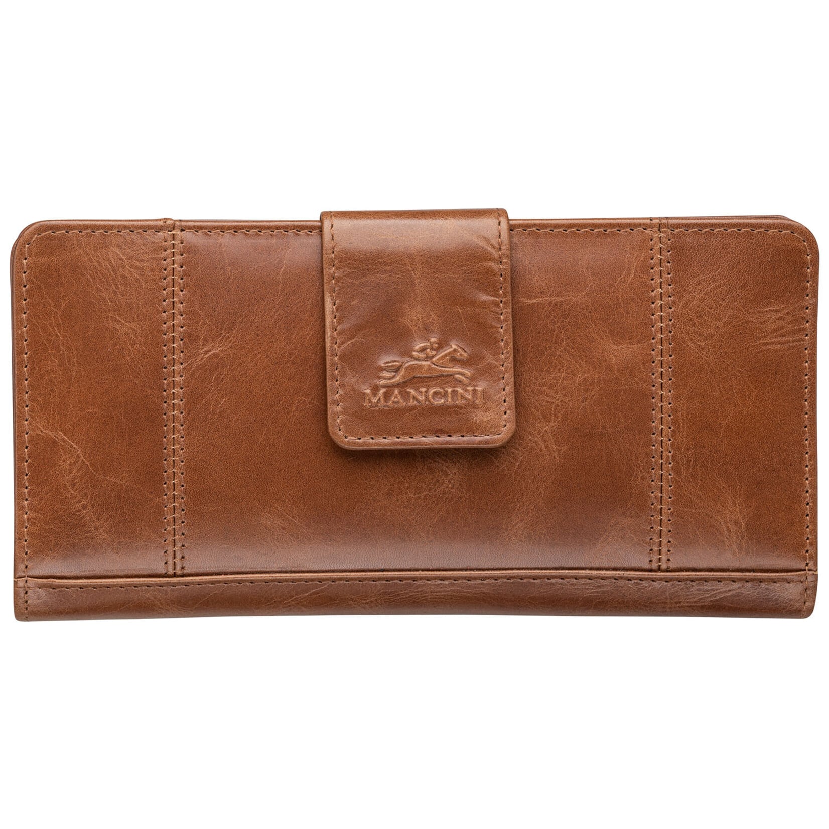 Women's RFID Secure Italian Leather Clutch Wallet