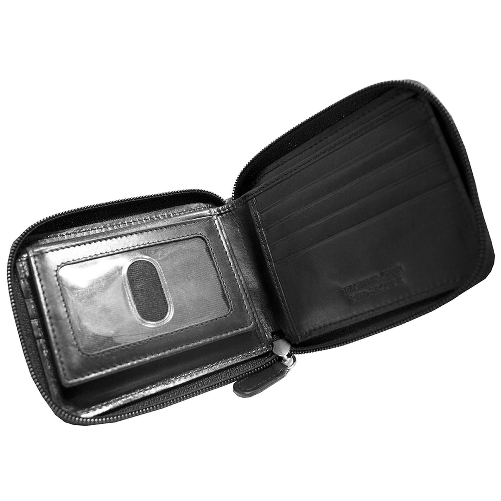 Men's Zippy Leather Wallet with Removable Passcase