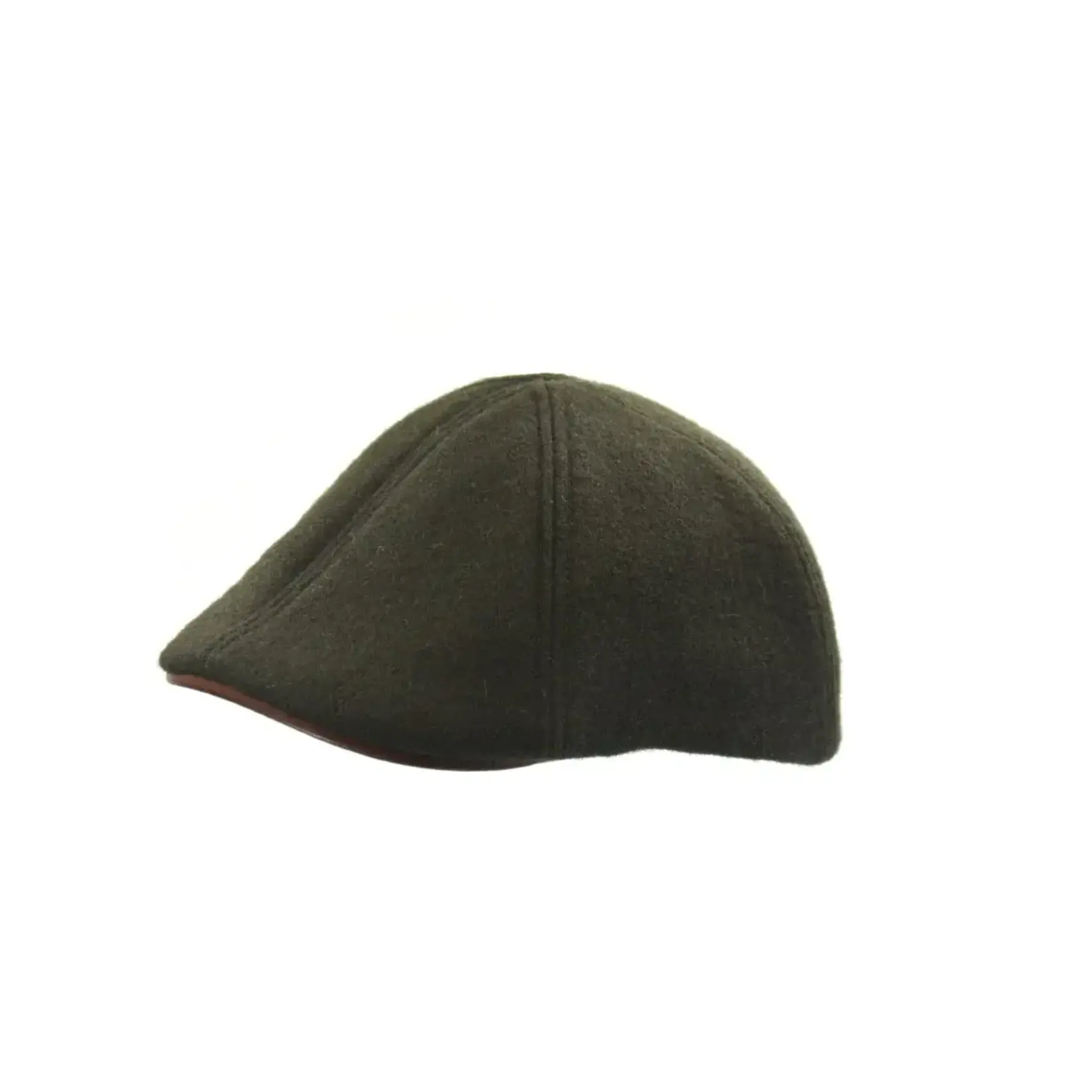 Crown Cap Melton Duckbill Ivy Cap with Leather Visor