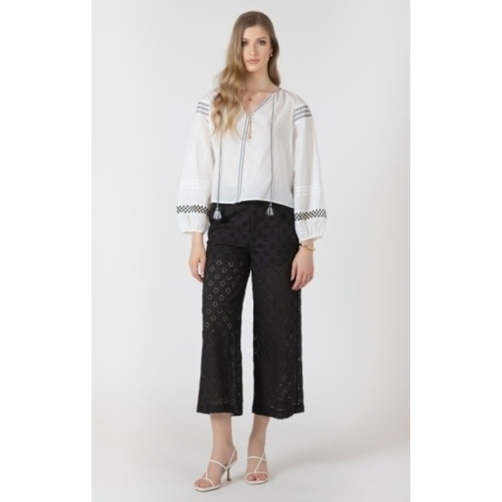Black Tape 2722734 T - Openwork Embroidery Trouser