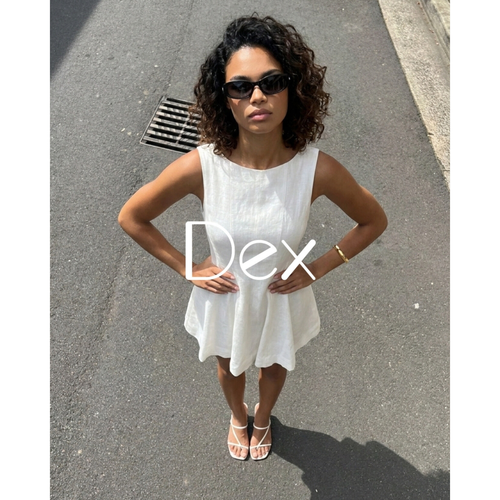Dex Clothing 2722503 D - Smocked Detail Midi Dress