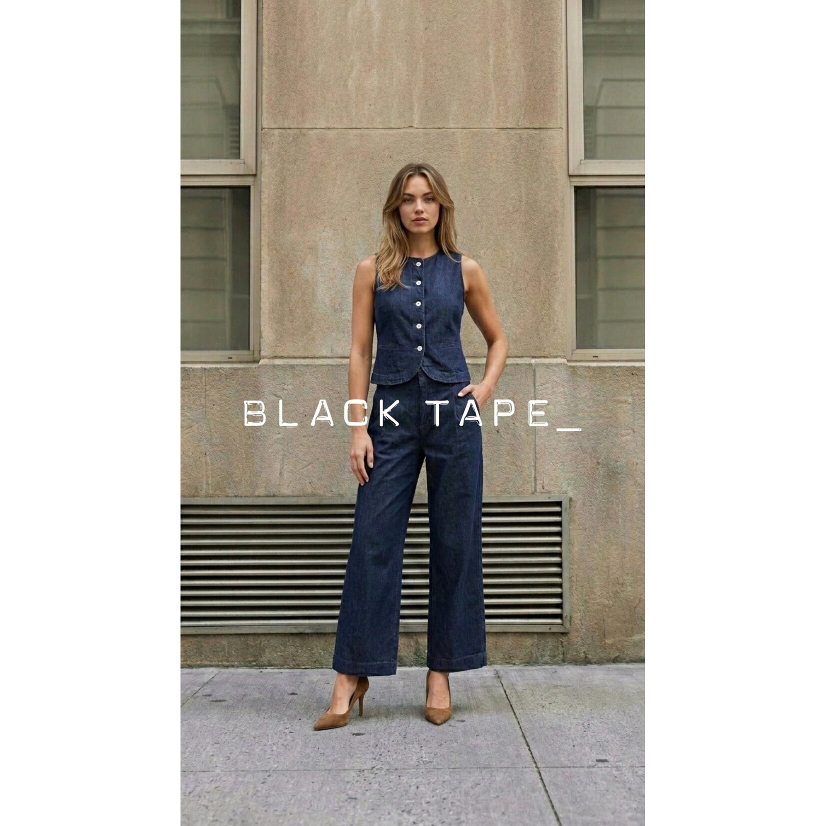 Black Tape 2725000 Light-Weight Denim Vest