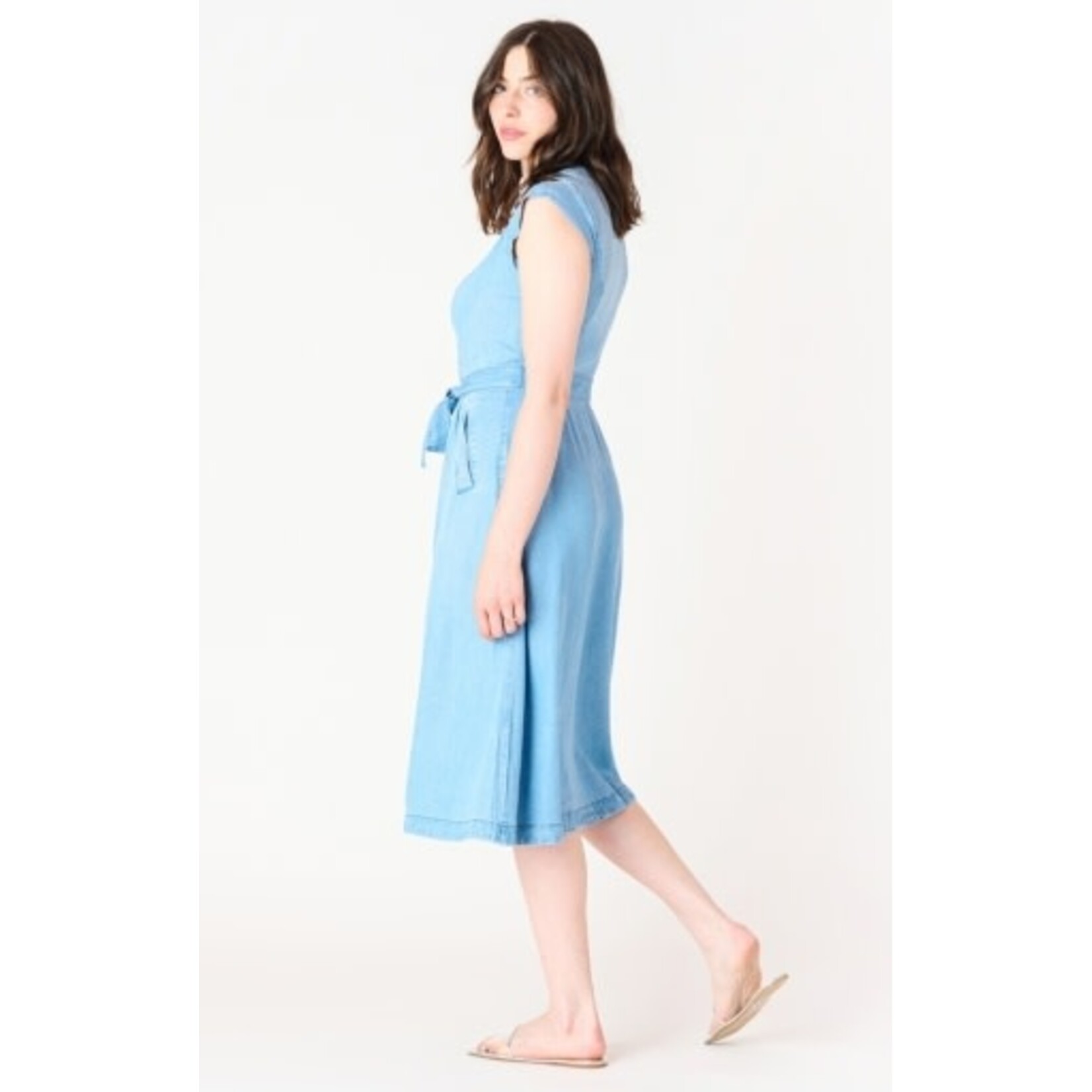 Black Tape Final Sale - 2522523 - Tencel Denim Button Front Dress