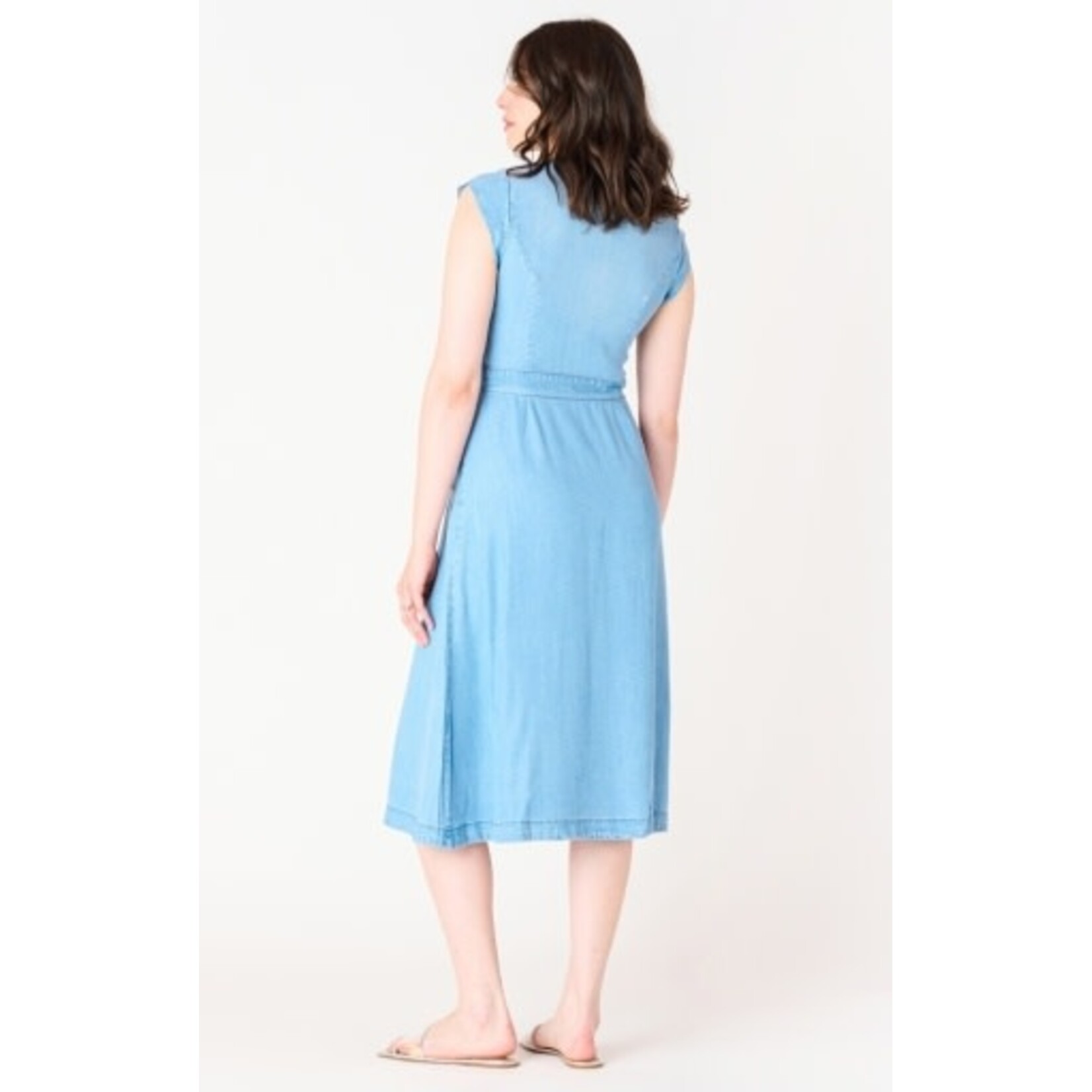 Black Tape Final Sale - 2522523 - Tencel Denim Button Front Dress
