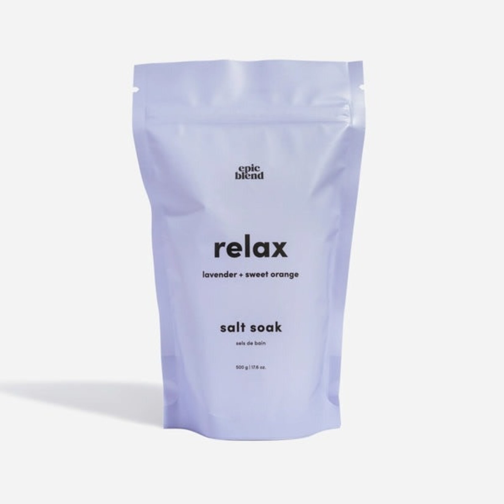Epic Blend Relax Lavender & Sweet Orange Bath Salt Soak 500 g/17.6 oz