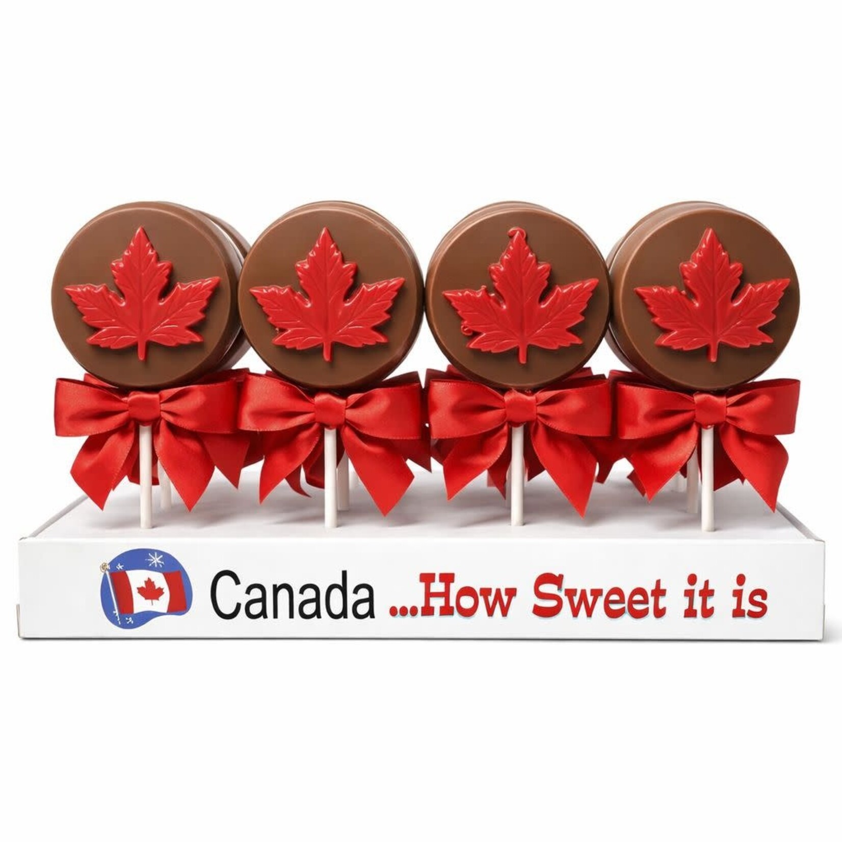 anDea Chocolate Chocolate Canada Leaf Pops